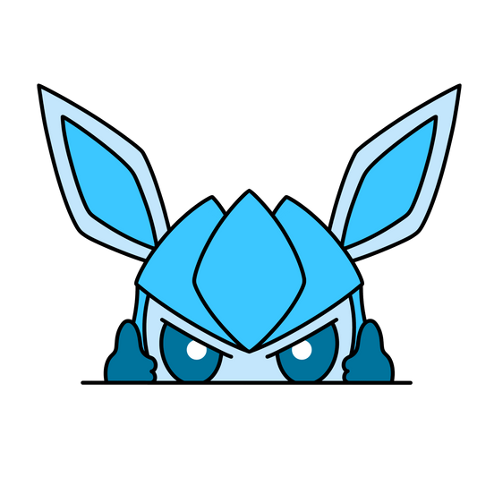 Peeker Sticker - Ice Cat (Copy)