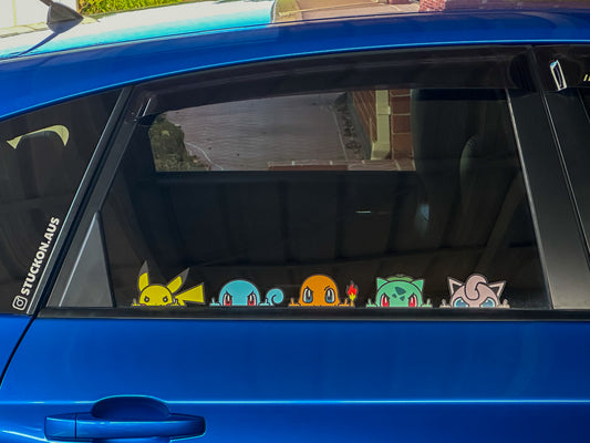 Peeker Sticker - Blue Starter (Rude)