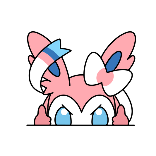 Peeker Sticker - PInk Cat