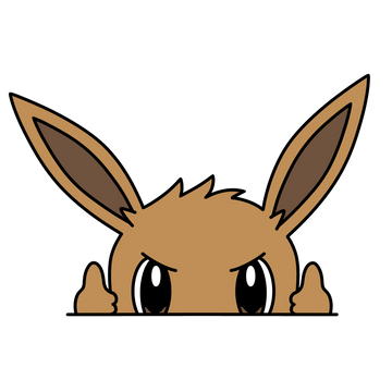 Peeker Sticker - Brown Cat