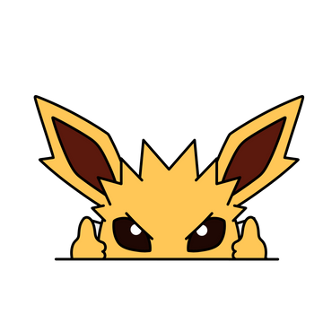 Peeker Sticker - Yellow Cat