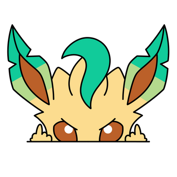 Peeker Sticker - Grass Cat (Rude)