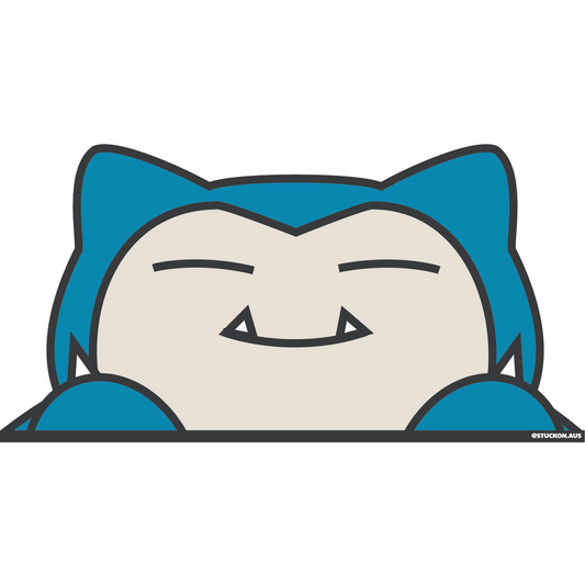 Peeker Sticker - Round and Sleepy