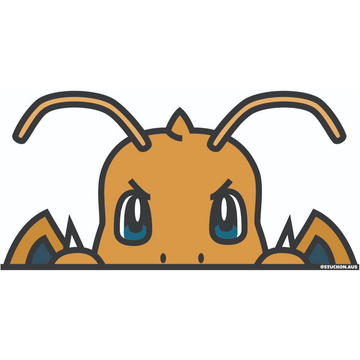 Peeker Sticker - Happy Dragon (Rude)